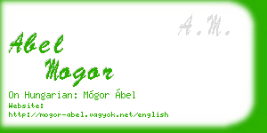 abel mogor business card